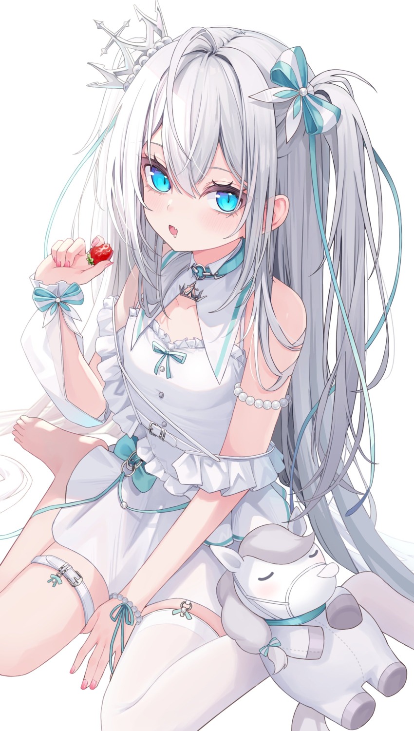 333shishishi333 dress garter indie_virtual_youtuber petr_petrichor thighhighs