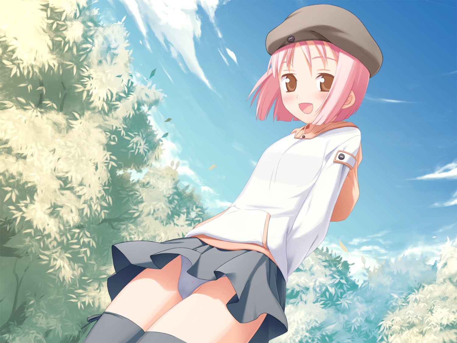 akino_momiji cuffs loli pantsu sakura_musubi taguchi_makoto thighhighs wallpaper