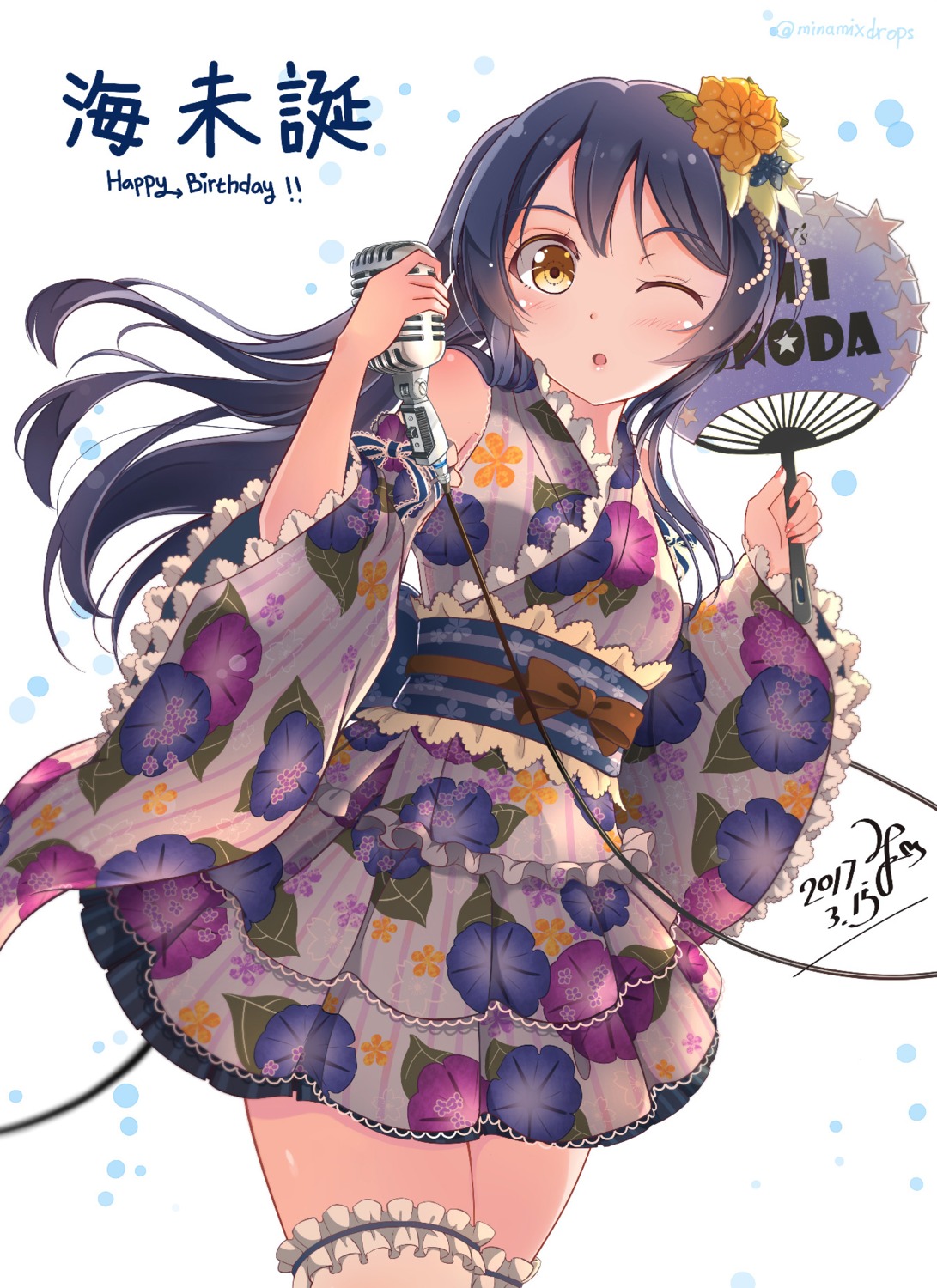 lolita_fashion love_live! minamixdrops sonoda_umi thighhighs wa_lolita