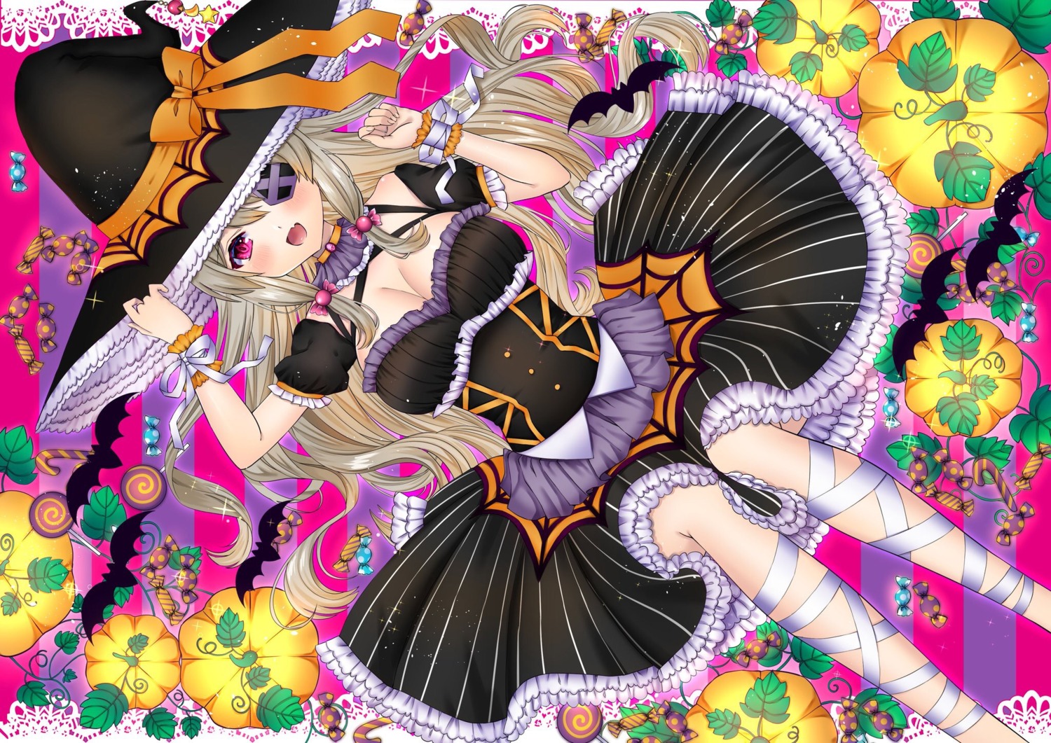 bandages eyepatch halloween mymerody4649 skirt_lift witch