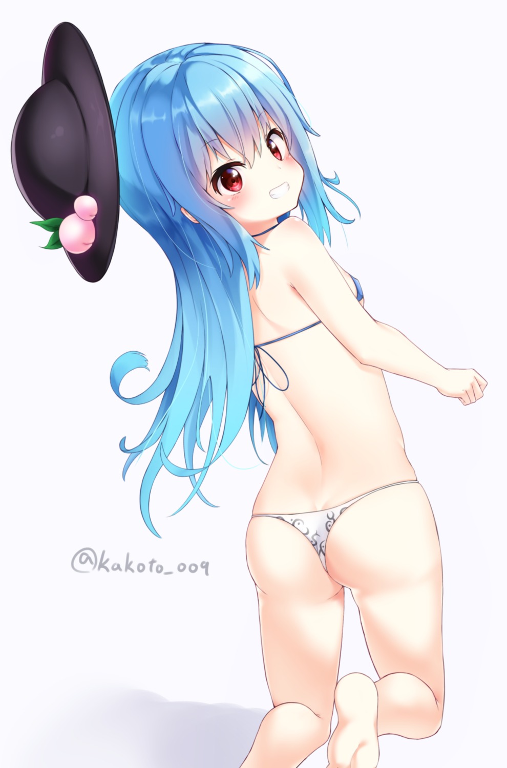 ass bikini hinanawi_tenshi kakoto swimsuits thong touhou