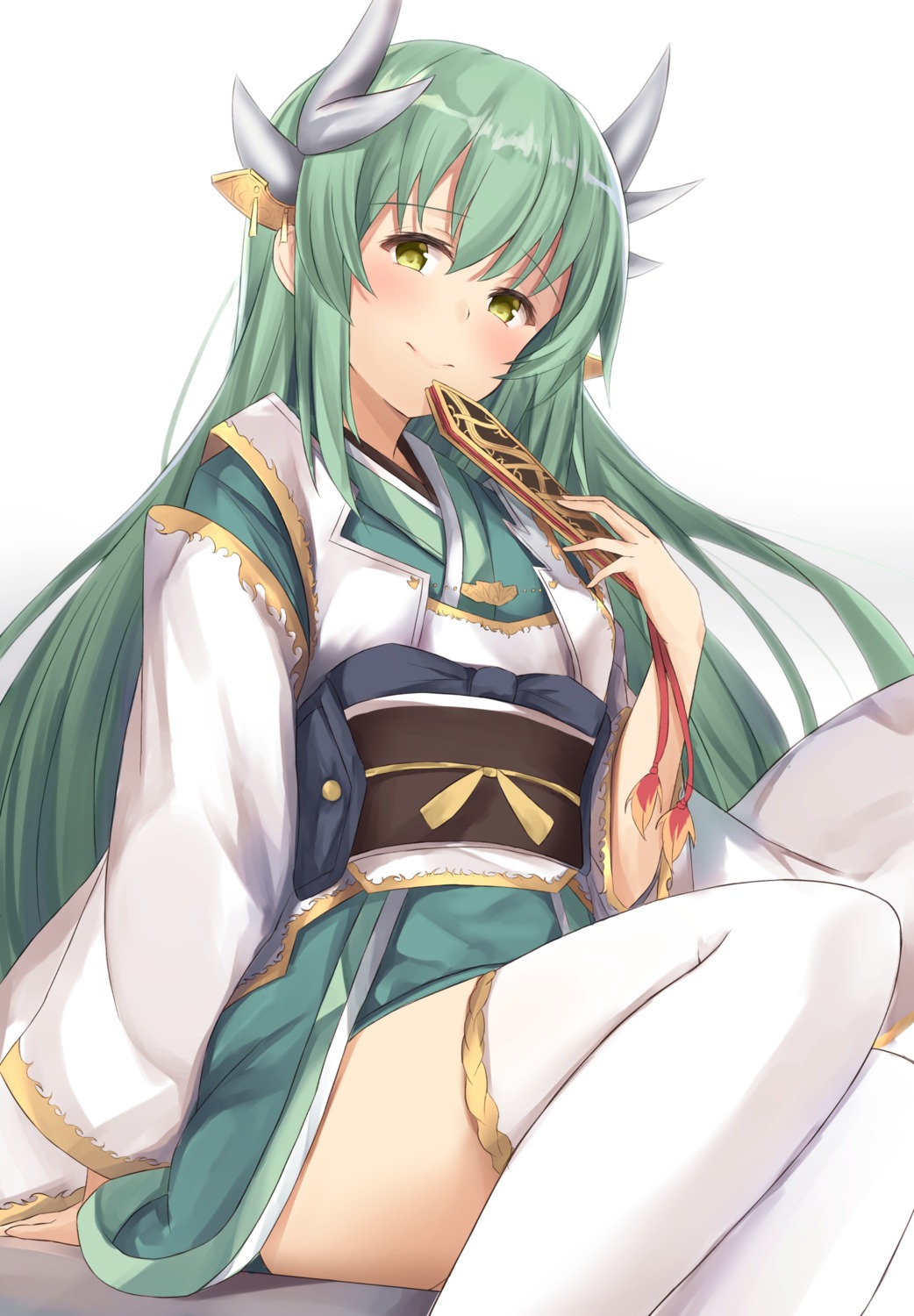 fate/grand_order japanese_clothes kiyohime_(fate/grand_order) maosame thighhighs