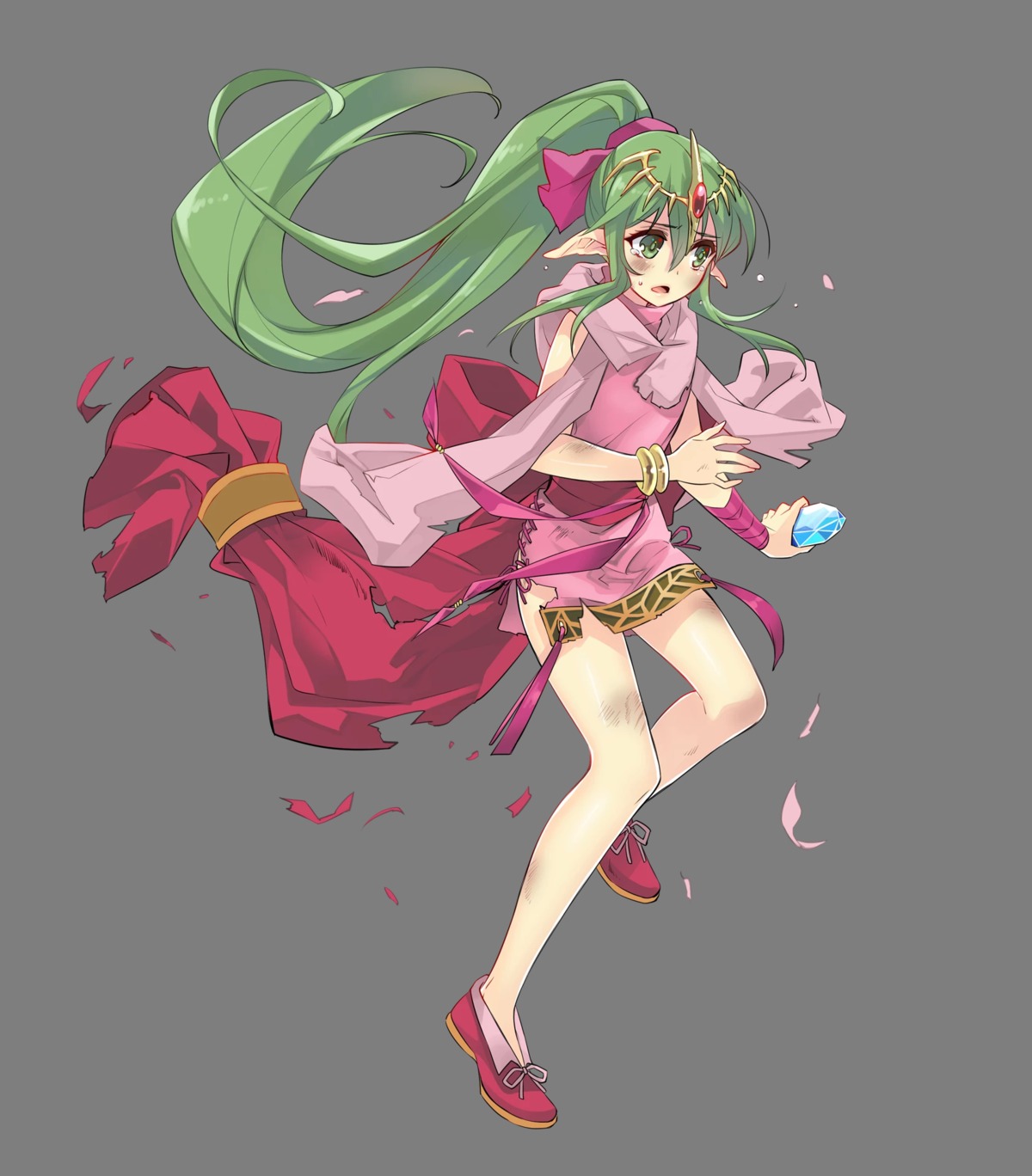 chiki fire_emblem fire_emblem:_shin_ankoku_ryuu_to_hikari_no_ken fire_emblem_heroes gaou_(matsulatte) japanese_clothes nintendo pointy_ears torn_clothes transparent_png