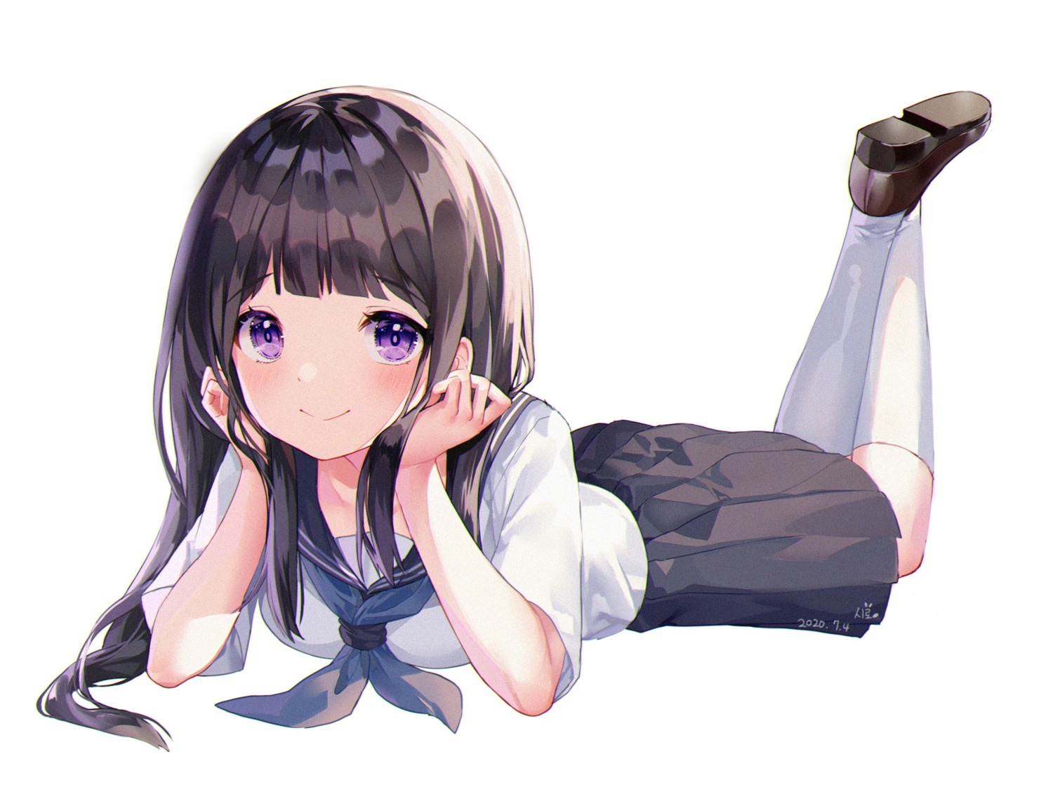 chitanda_eru hyouka seifuku shiro_albino