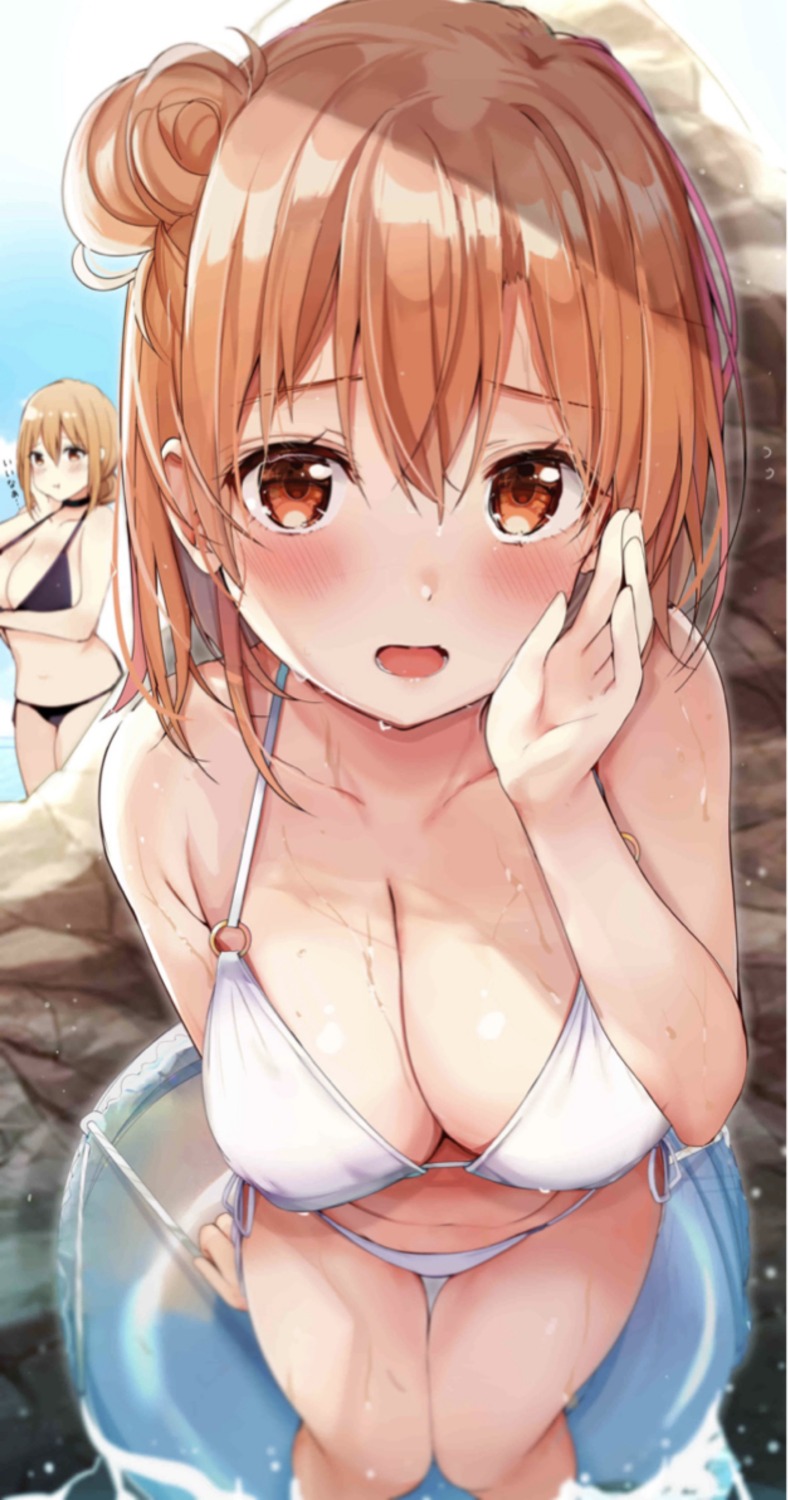 bikini rouka swimsuits wet yahari_ore_no_seishun_lovecome_wa_machigatteiru. yuigahama_yui yuigahama_yui's_mother