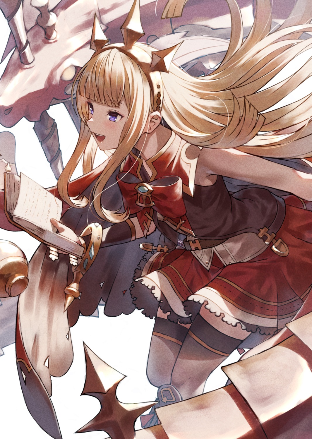 cagliostro_(granblue_fantasy) dress fagi_(kakikaki) granblue_fantasy thighhighs