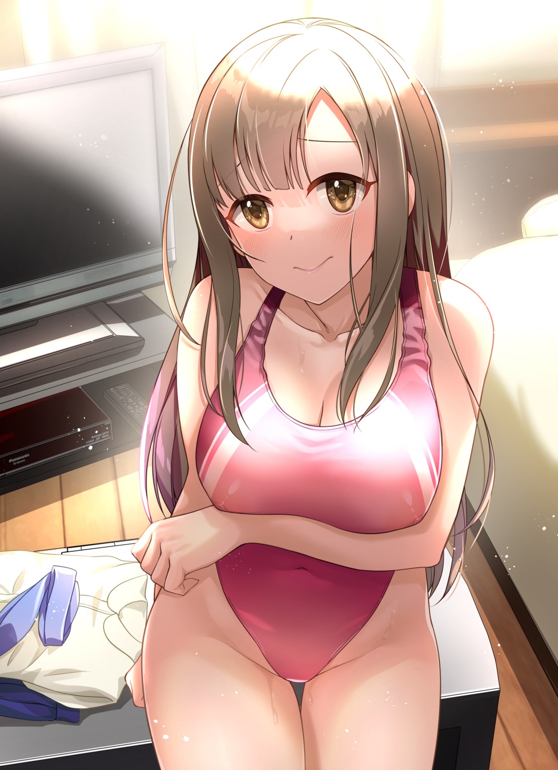 cleavage erect_nipples mizumoto_yukari mk swimsuits the_idolm@ster the_idolm@ster_cinderella_girls