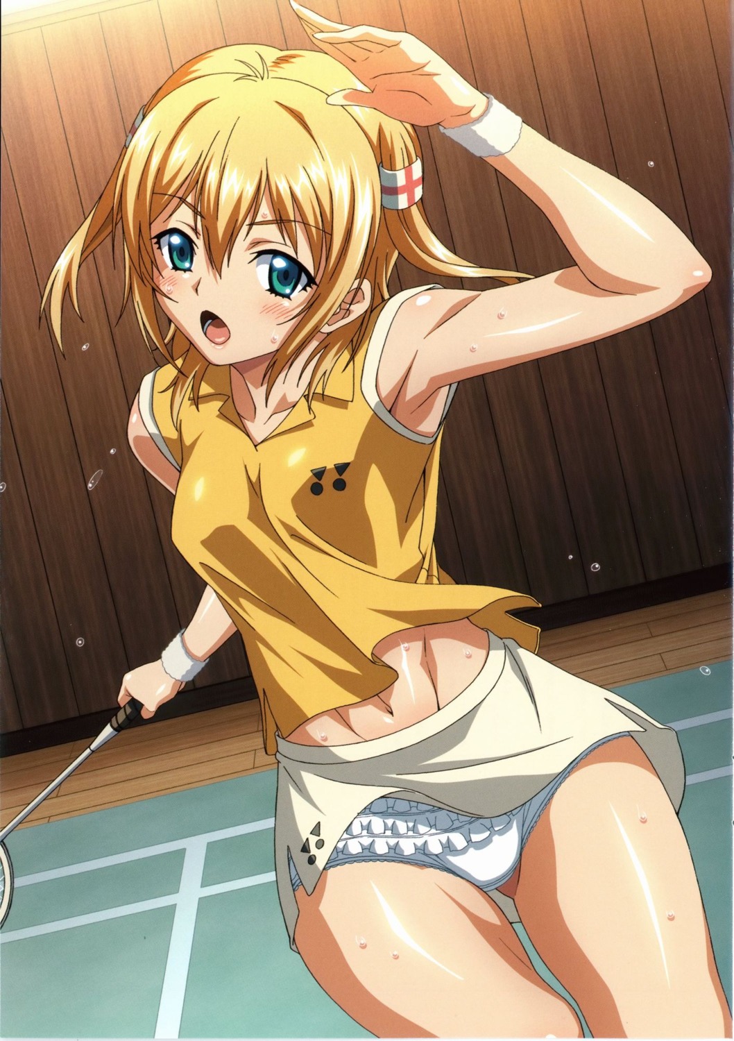 kamimura_chika kouzaka_kouhei pantsu sisters_~natsu_no_saigo_no_hi~ skirt_lift tennis