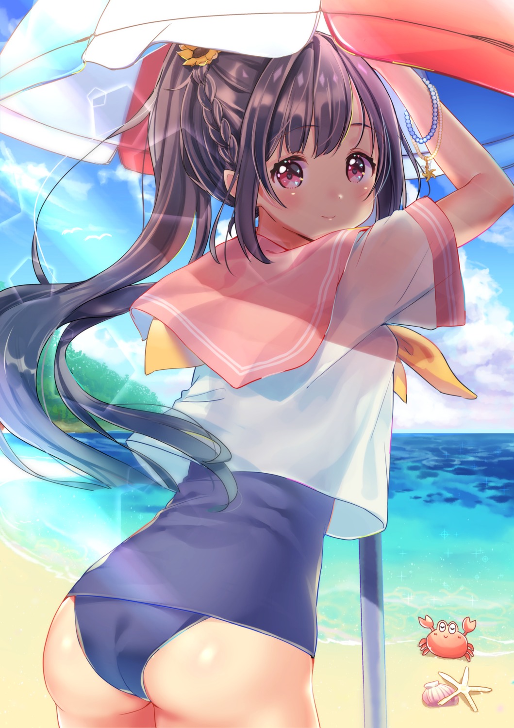 ass kinako_kona school_swimsuit seifuku swimsuits