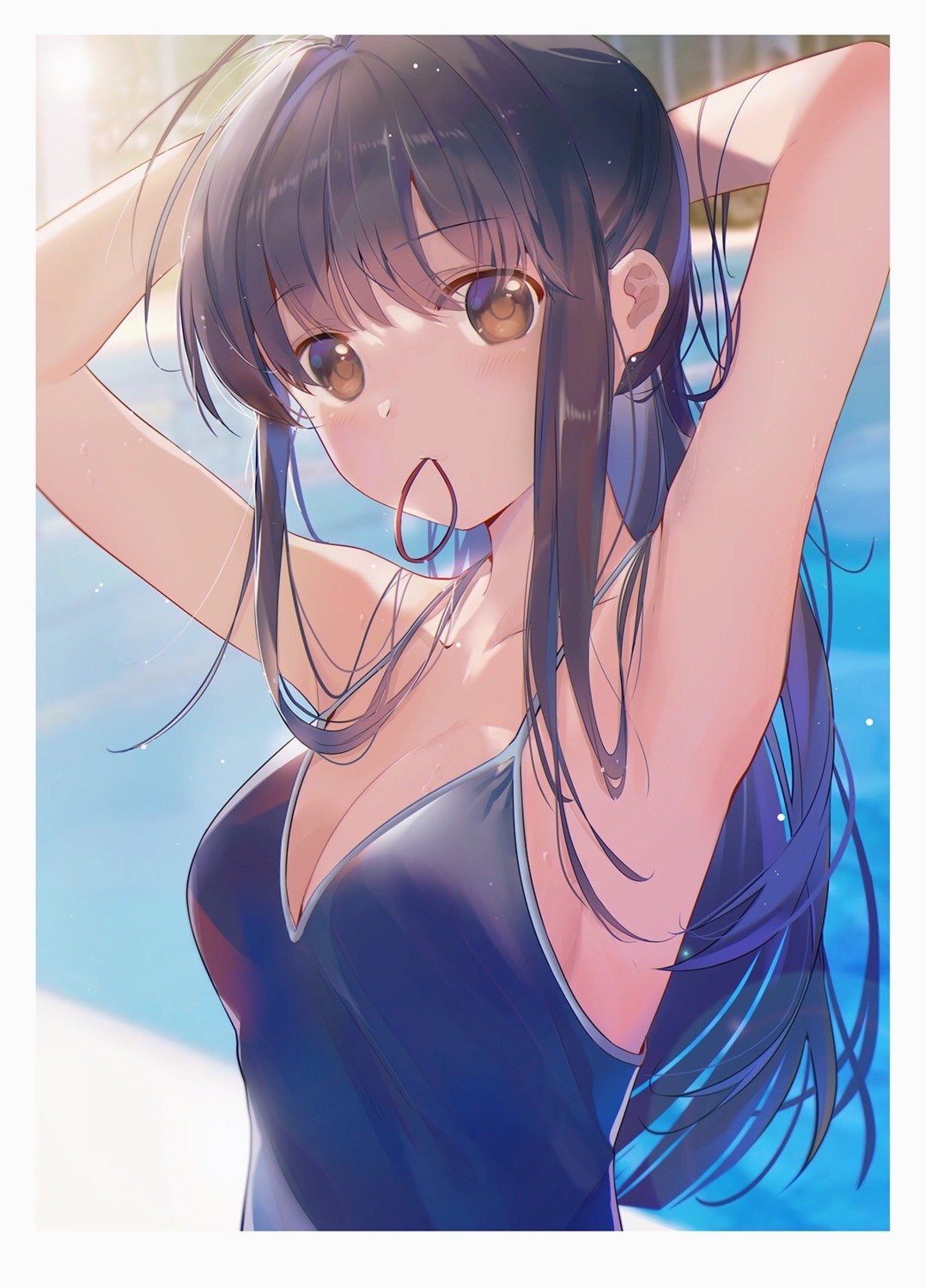 cleavage kita_(kitairoha) swimsuits