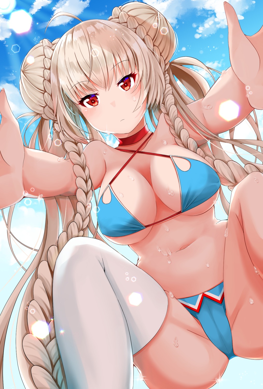 azur_lane bikini cameltoe formidable_(azur_lane) swimsuits tagme thighhighs