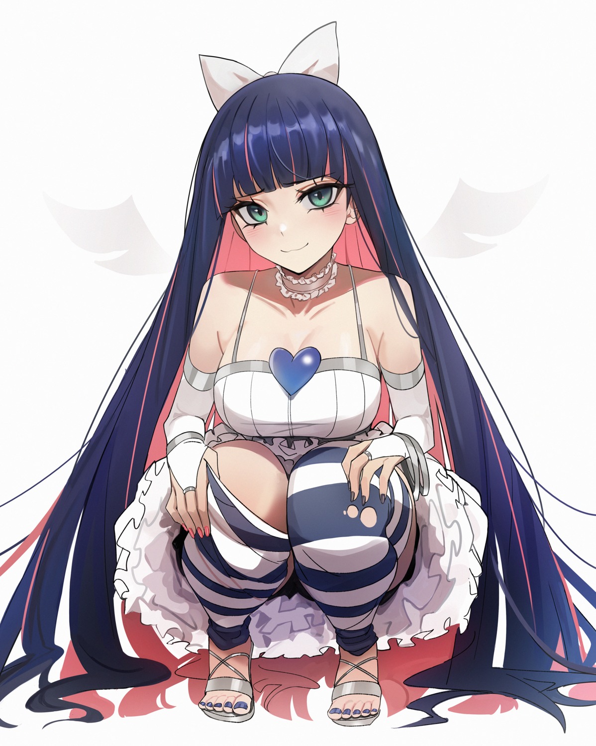 dress kiritzugu panty_&_stocking_with_garterbelt stocking thighhighs torn_clothes undressing