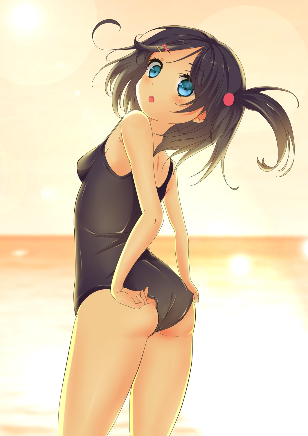 hentai_ouji_to_warawanai_neko odamanoe school_swimsuit swimsuits tsutsukakushi_tsukiko