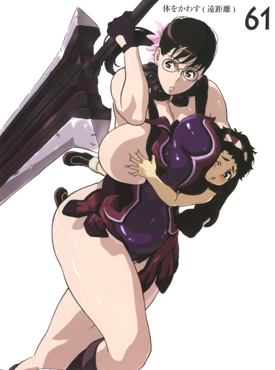 breast_grab cattleya kaneko_hiraku queen's_blade rana