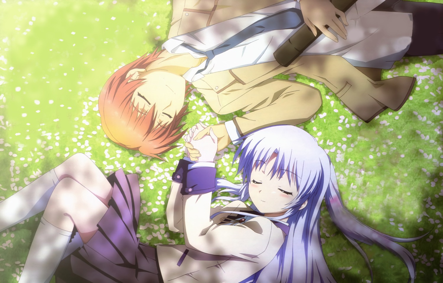 angel_beats! detexted kurakawa_hideaki otonashi seifuku tenshi