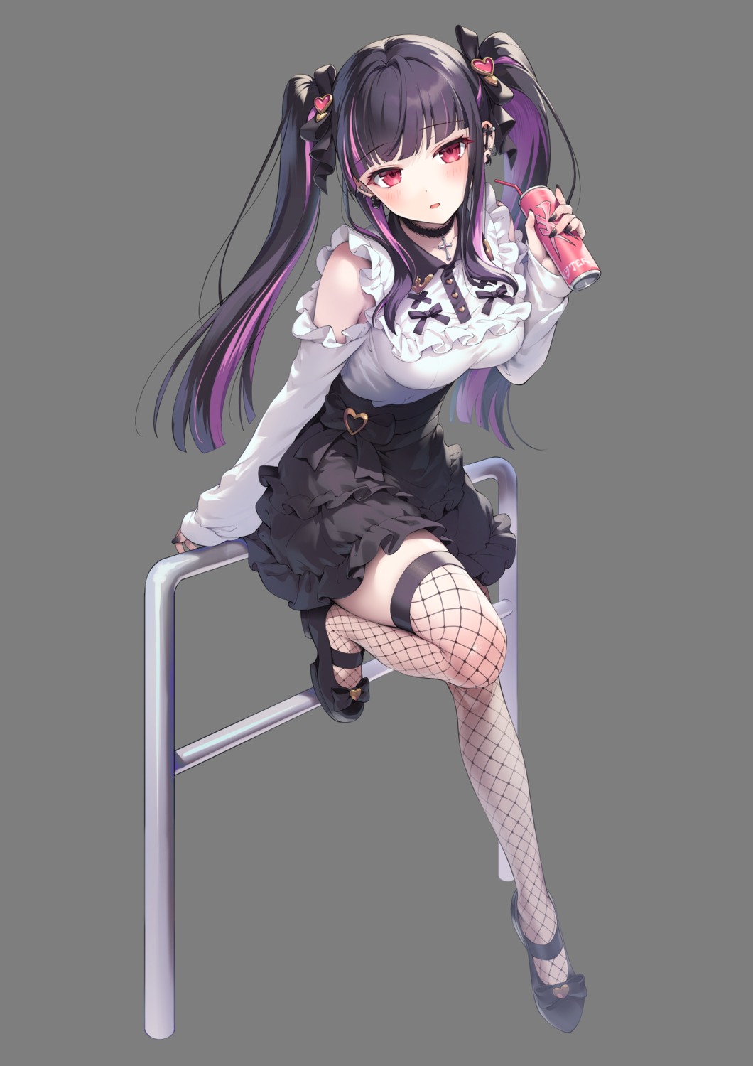 fishnets gomashio_ponz skirt_lift thighhighs transparent_png