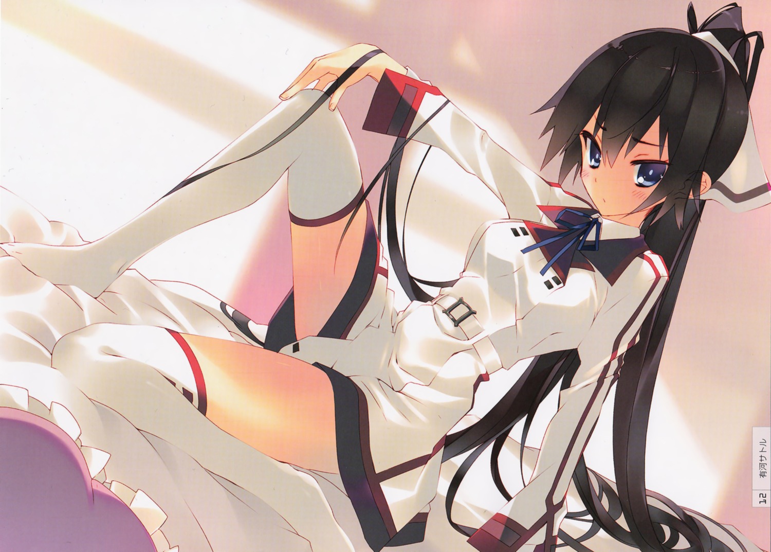 arikawa_satoru infinite_stratos seifuku shinonono_houki thighhighs