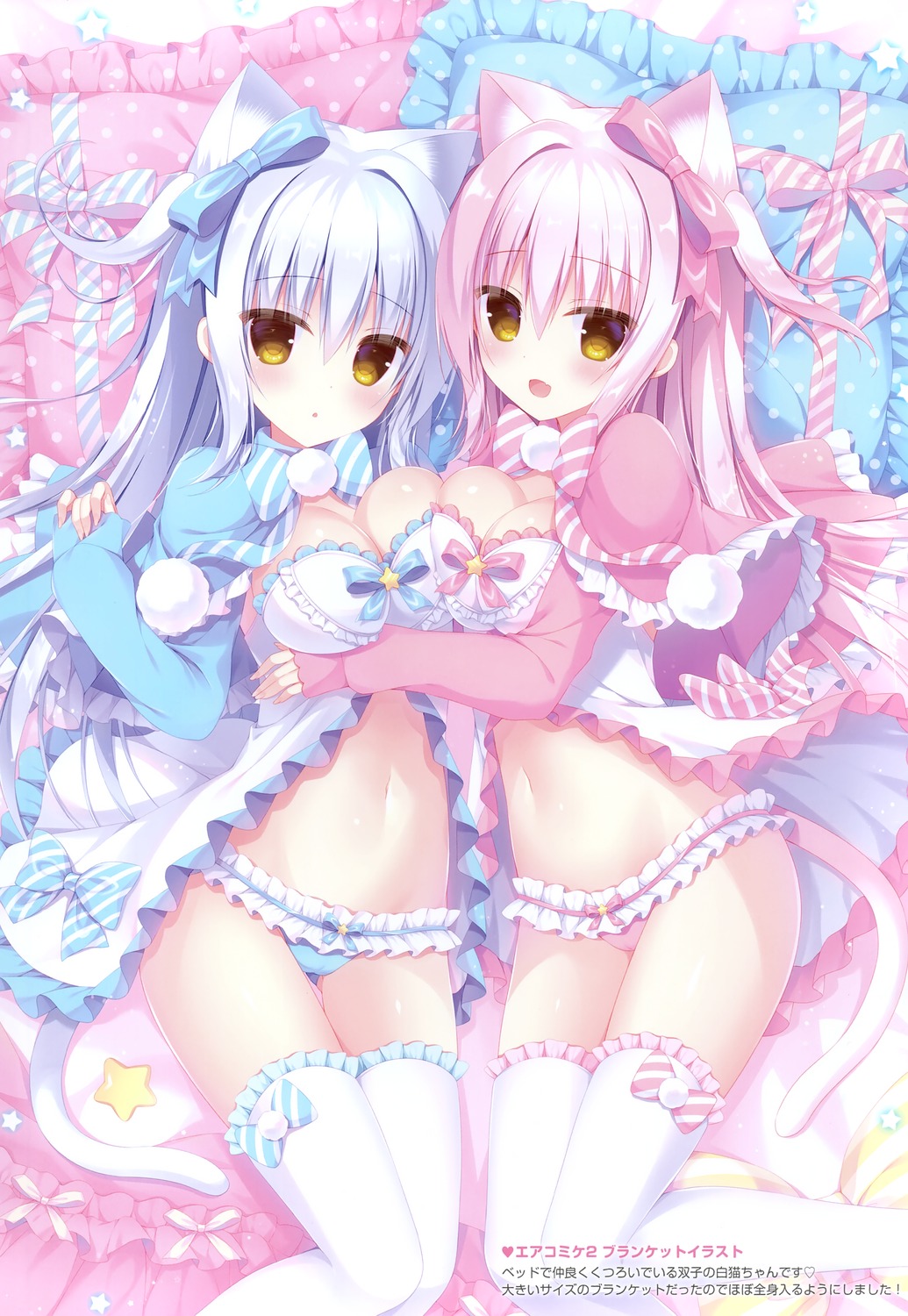 animal_ears cameltoe hasune hasuneya nekomimi pantsu symmetrical_docking tail thighhighs