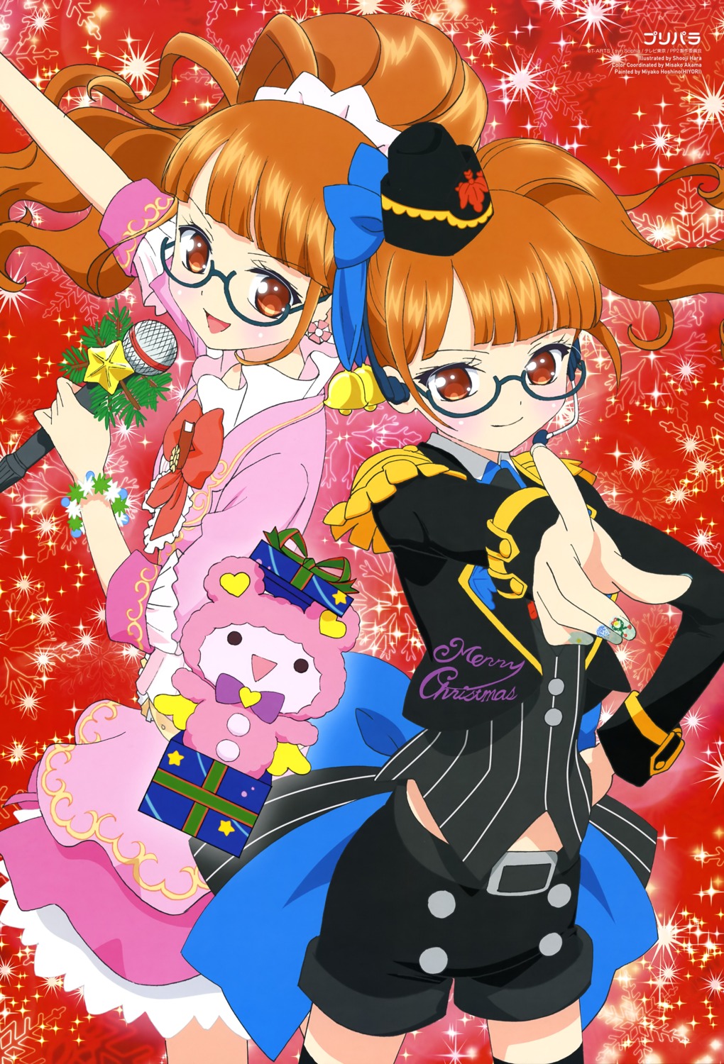 christmas dress hara_shouji megane minami_mirei pretty_series pripara thighhighs