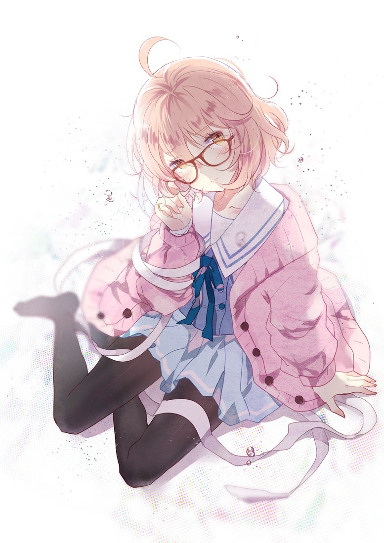 domotolain kuriyama_mirai kyoukai_no_kanata pantyhose seifuku