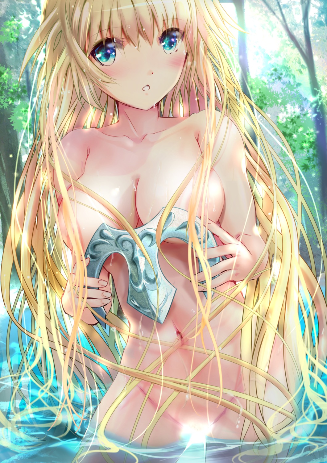 censored fate/grand_order jeanne_d'arc jeanne_d'arc_(fate) naked ogata_tei wet