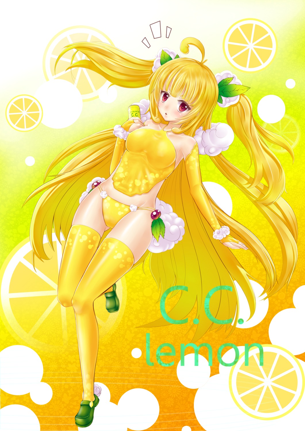 brightdark c.c._lemon c.c._lemon_(character) pantsu thighhighs