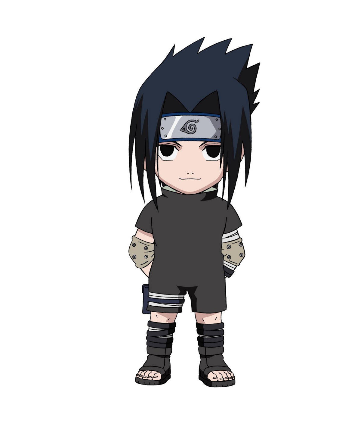 chibi male naruto uchiha_sasuke vector_trace