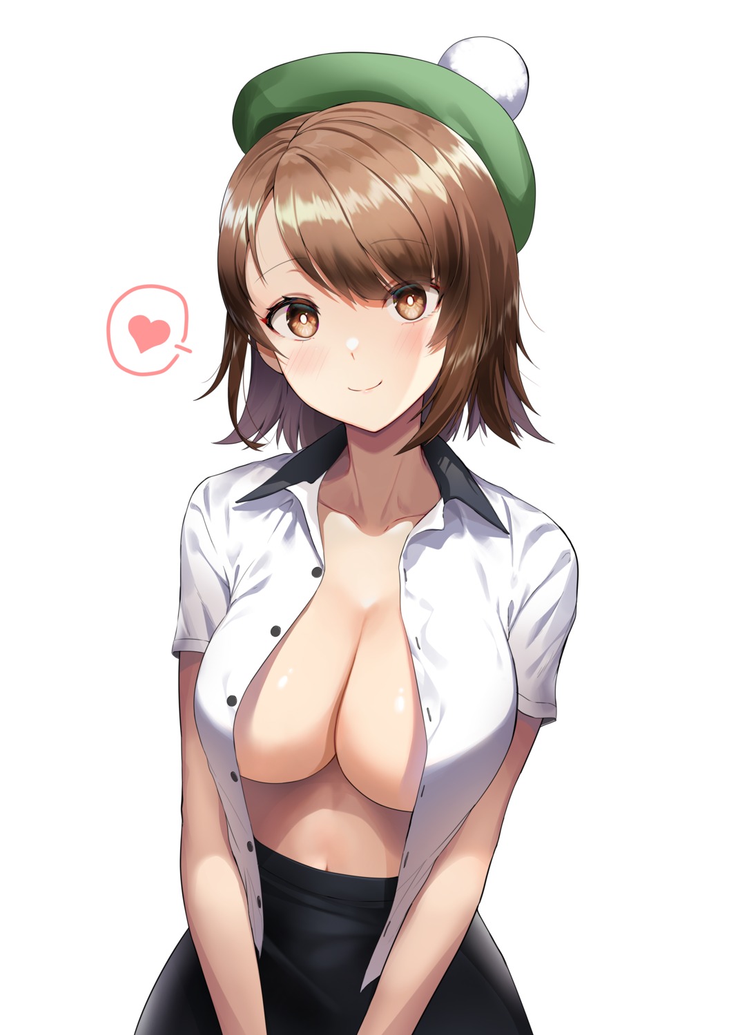 greem_bang no_bra open_shirt pokemon pokemon_swsh yuuri_(pokemon)