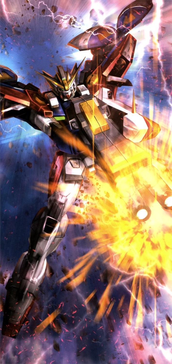 gun gundam gundam_wing mecha wing_gundam_zero