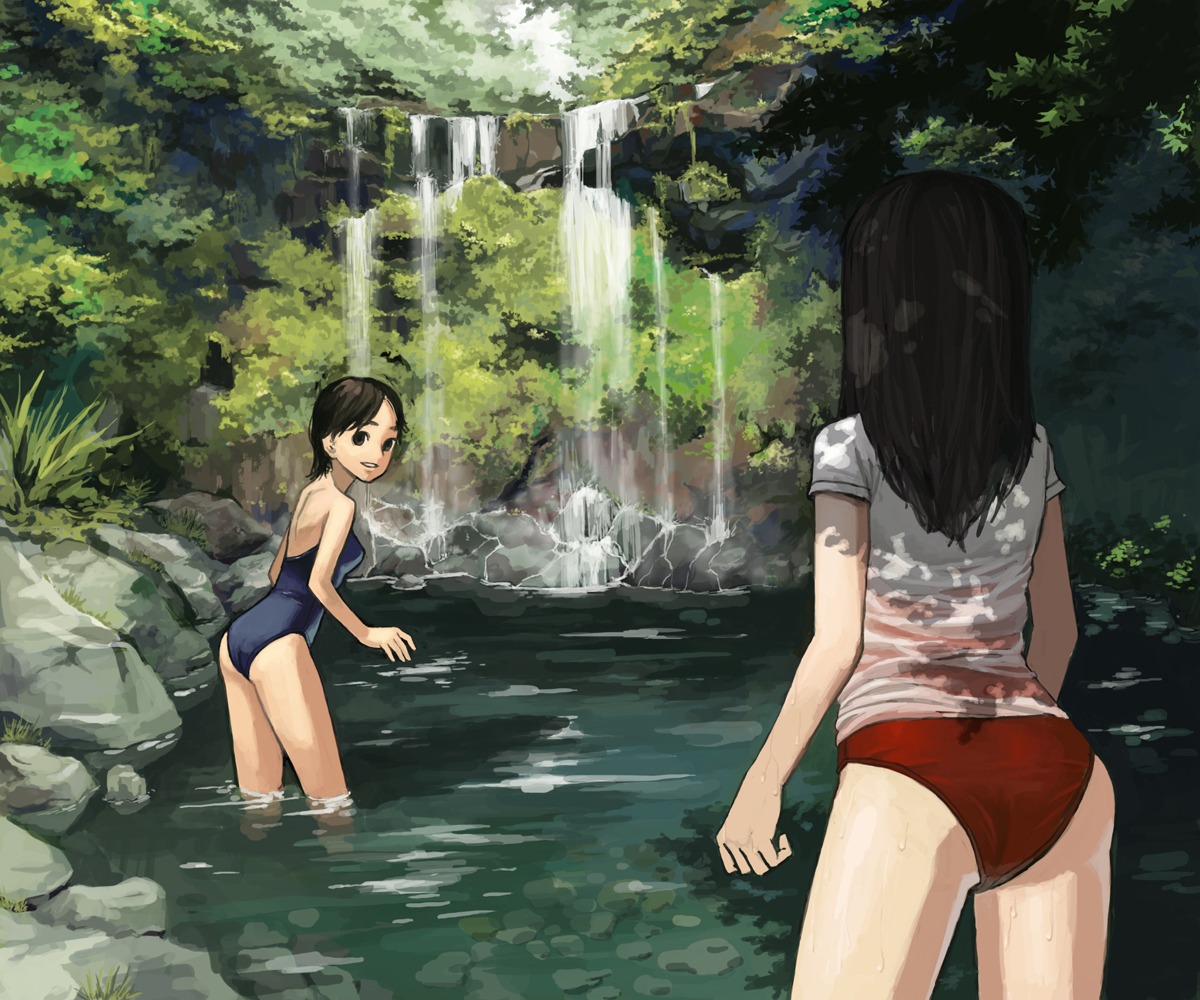 buruma gym_uniform salamander see_through swimsuits wet_clothes