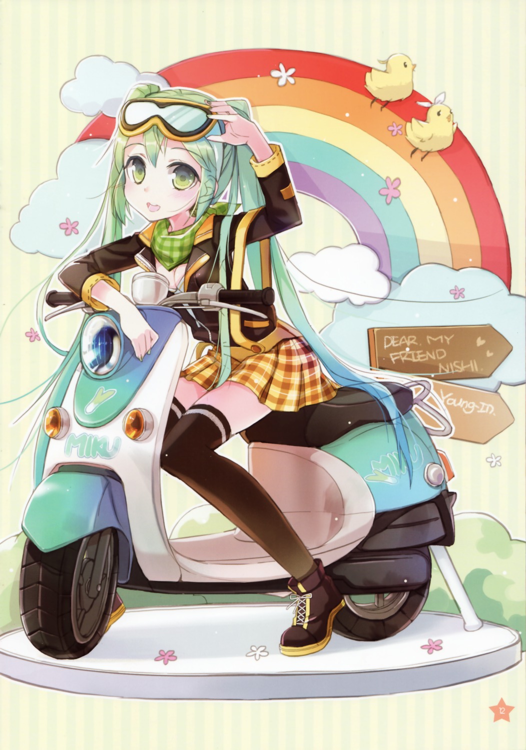 hatsune_miku thighhighs vocaloid young-in