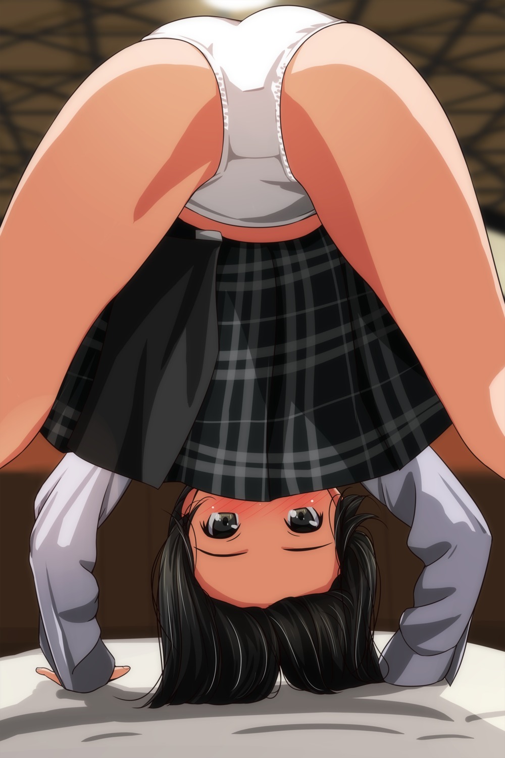 ass loli matsunaga_kouyou pantsu seifuku skirt_lift