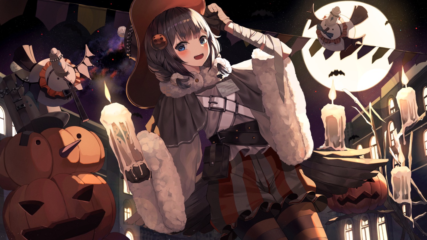 alchemy_stars bandages halloween pantyhose ruda_(ruda_e) wallpaper witch