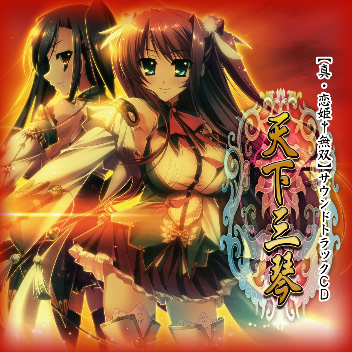 baseson disc_cover kanu koihime_musou ryuubi shin_koihime_musou thighhighs