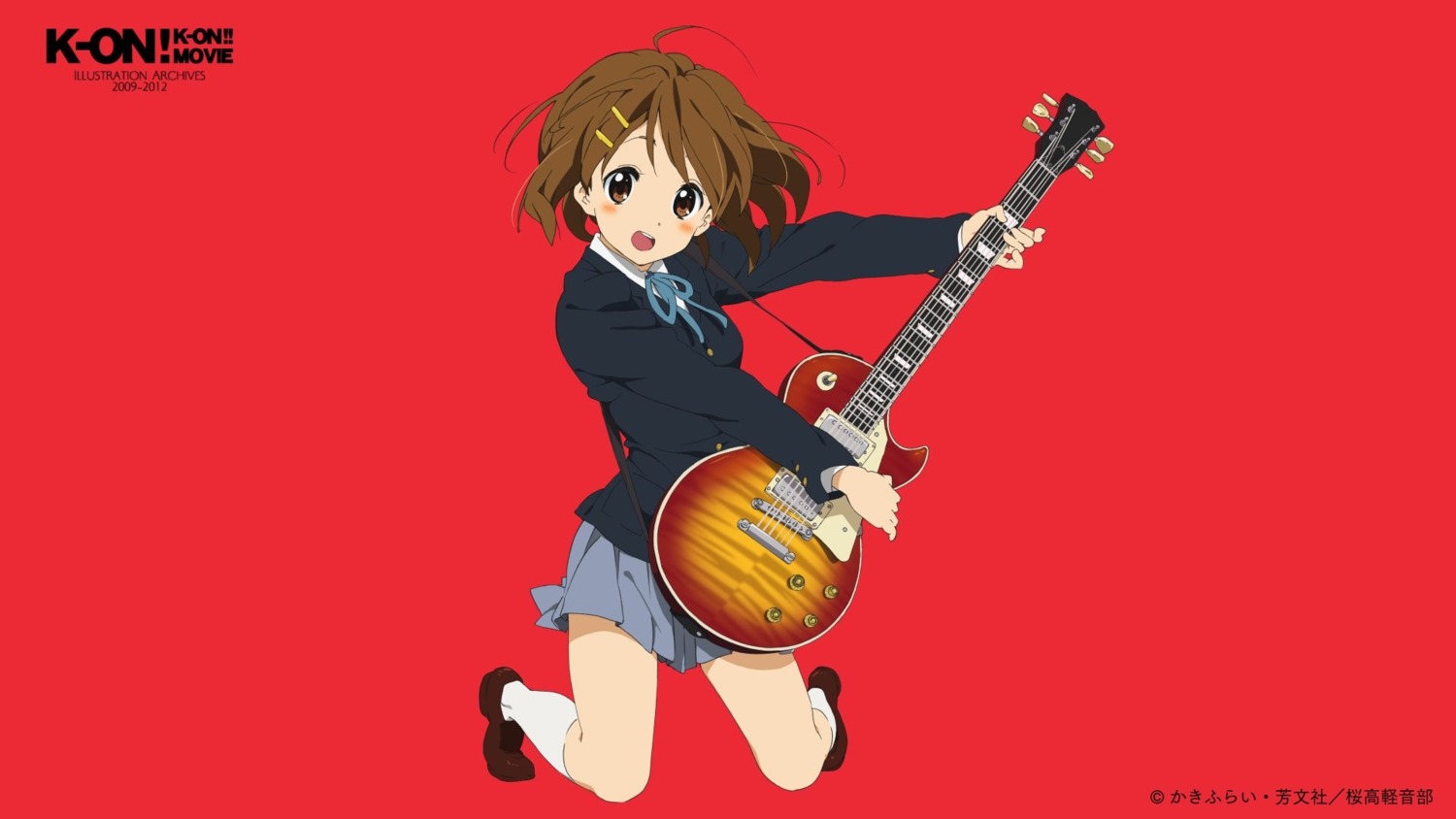 K On Hirasawa Yui Guitar Seifuku Skirt Lift me Wallpaper 0168 Yande Re