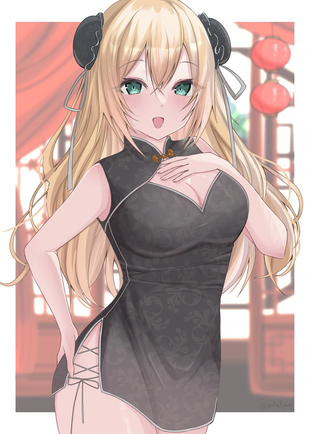 atago_(kancolle) chinadress cleavage kantai_collection yoshino_(mfmfpng)