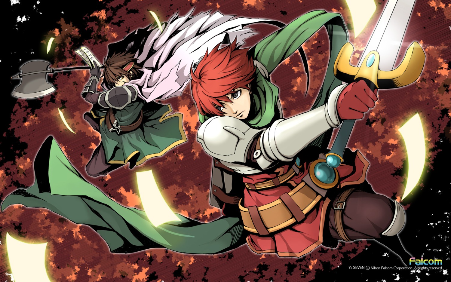 adol_christin falcom geis male wallpaper ys ys_seven