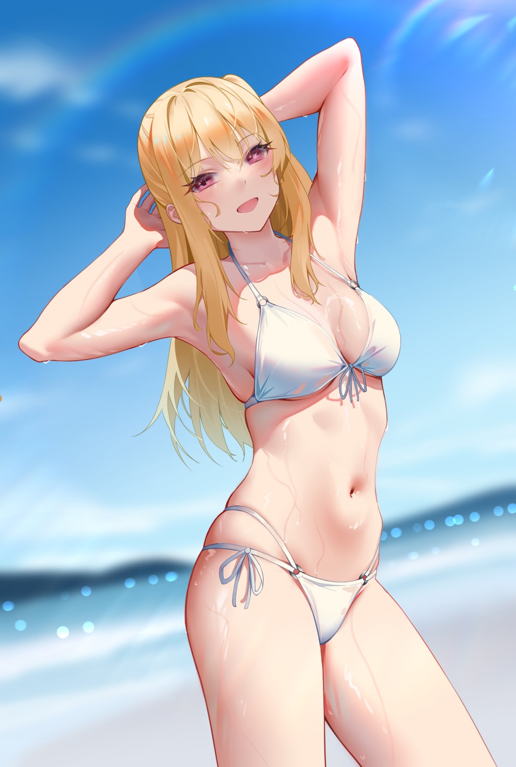 bikini evan_(pixiv7510743) hoshino_ruby oshi_no_ko swimsuits wet