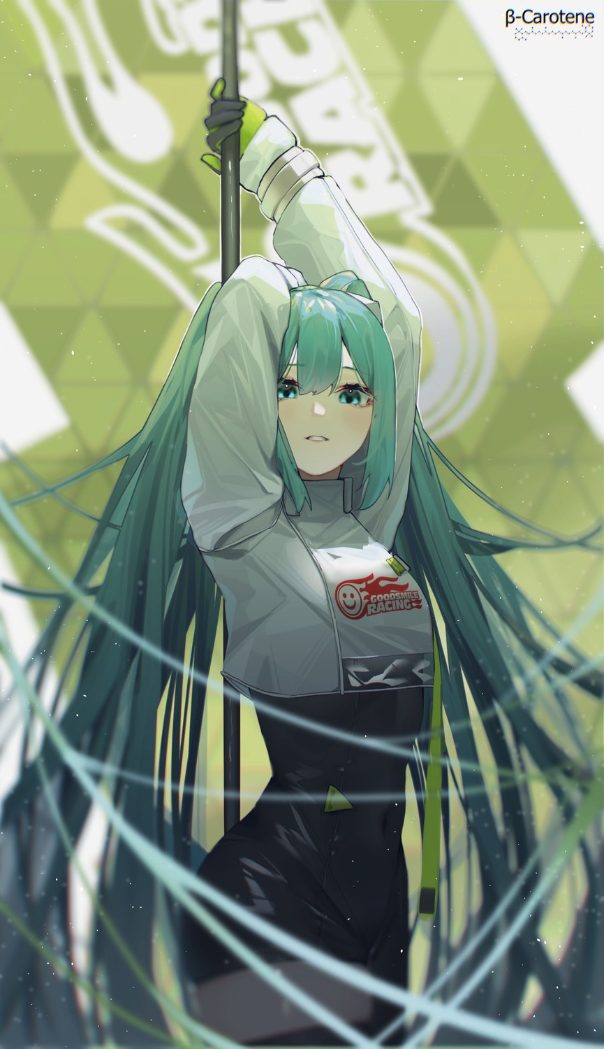 bodysuit goodsmile_racing hatsune_miku lufi_ays racing_miku thighhighs vocaloid