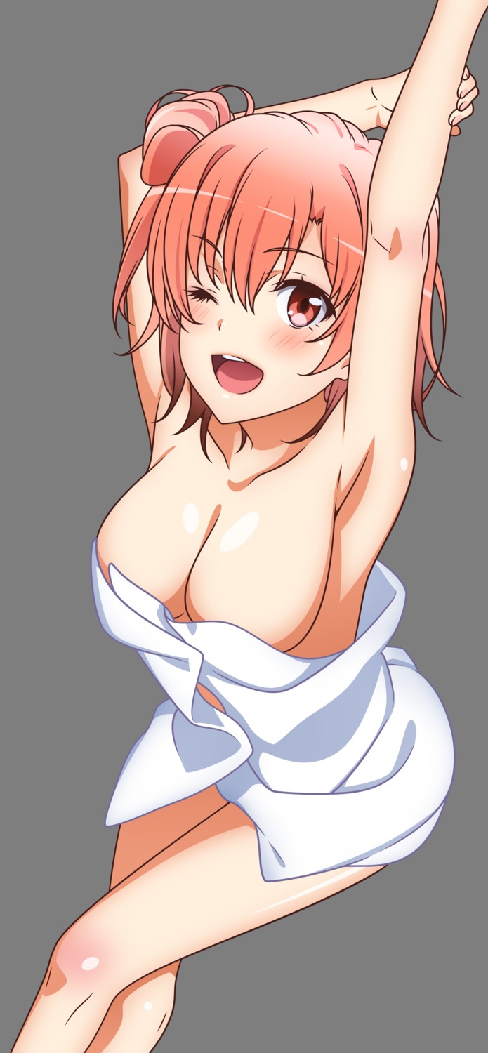 amassu towel transparent_png vector_trace wardrobe_malfunction yahari_ore_no_seishun_lovecome_wa_machigatteiru. yuigahama_yui