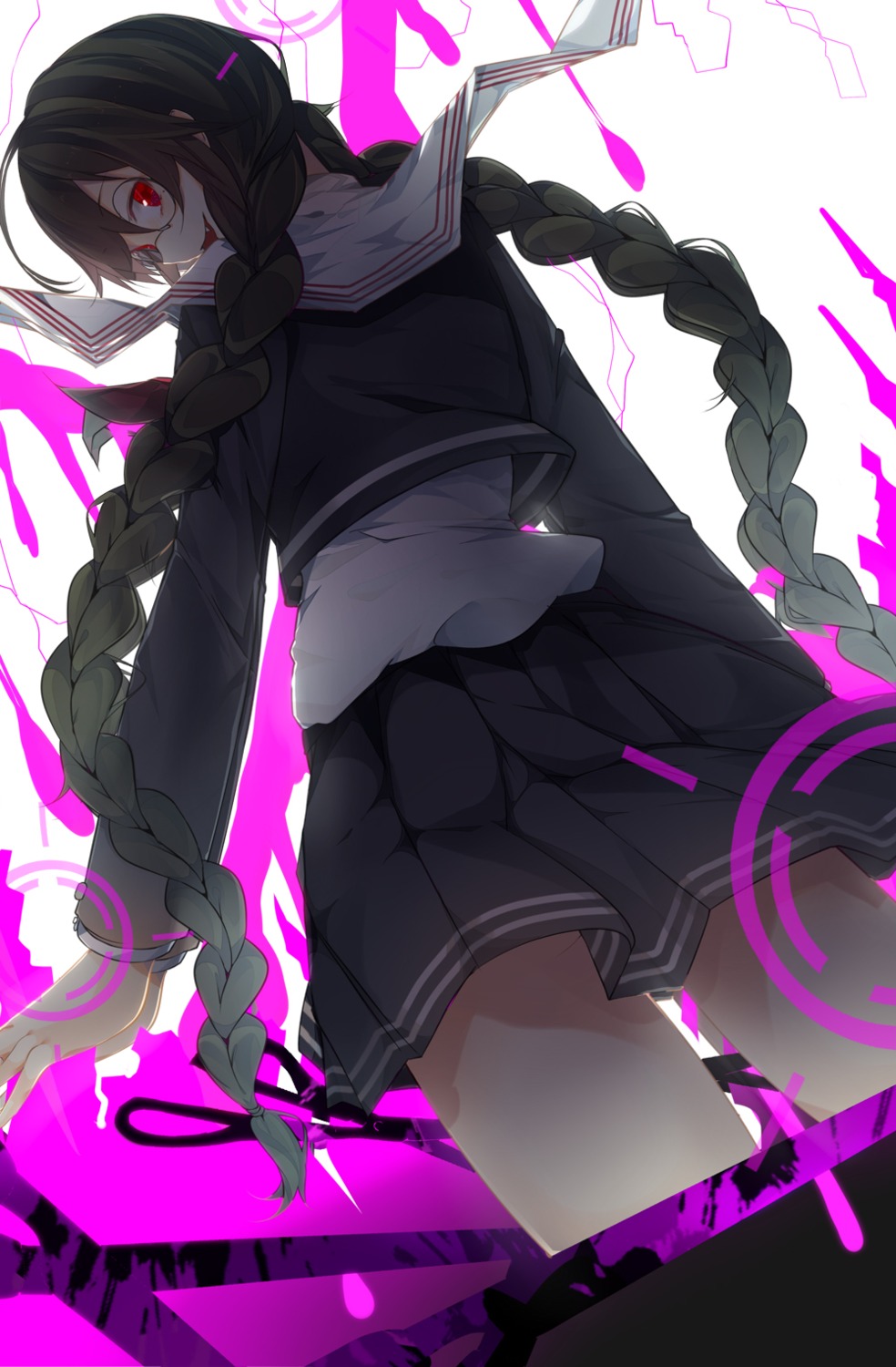 benio_(dontsugel) dangan-ronpa fukawa_touko megane seifuku