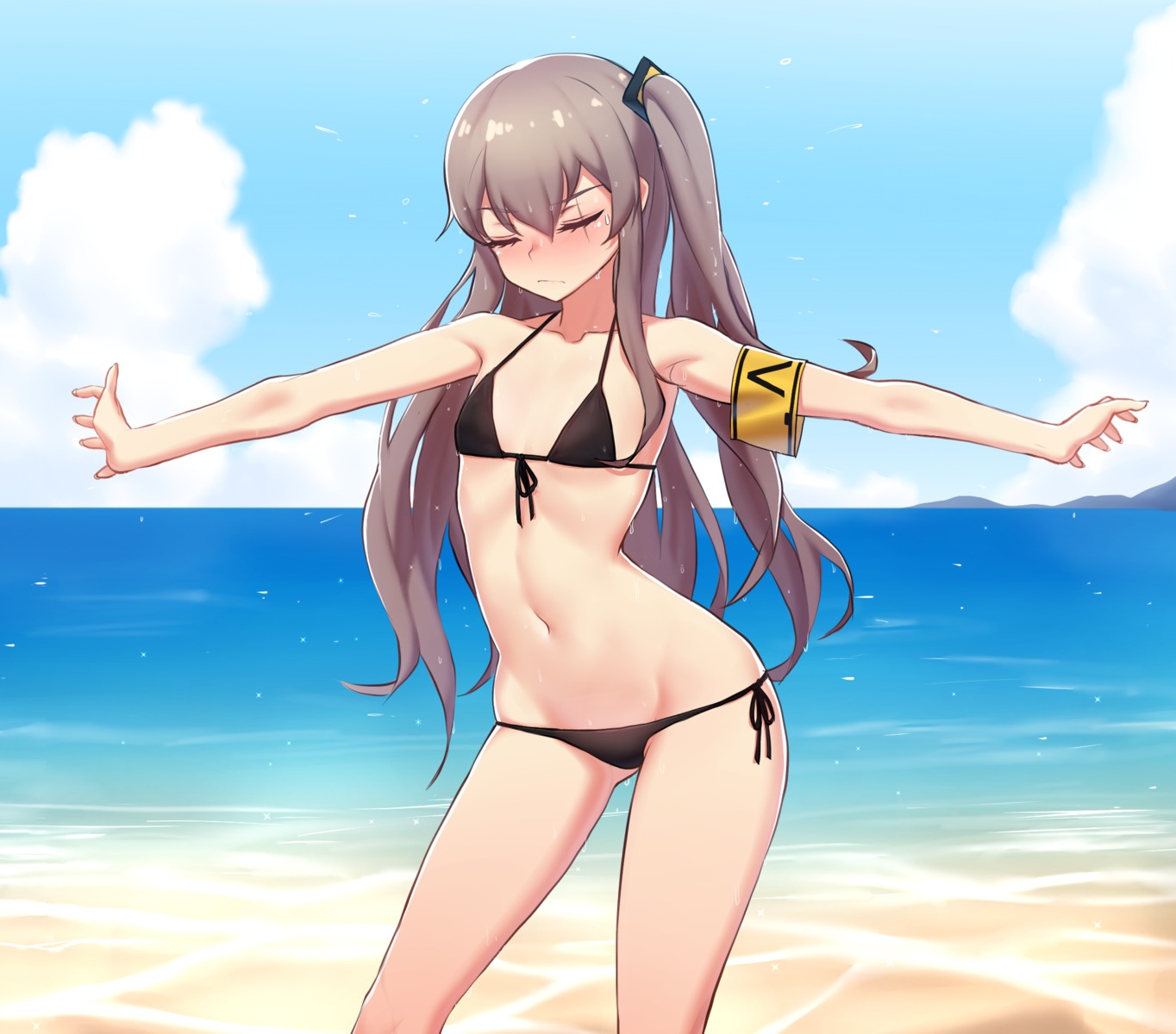 bikini girls_frontline narynn swimsuits ump45_(girls_frontline)