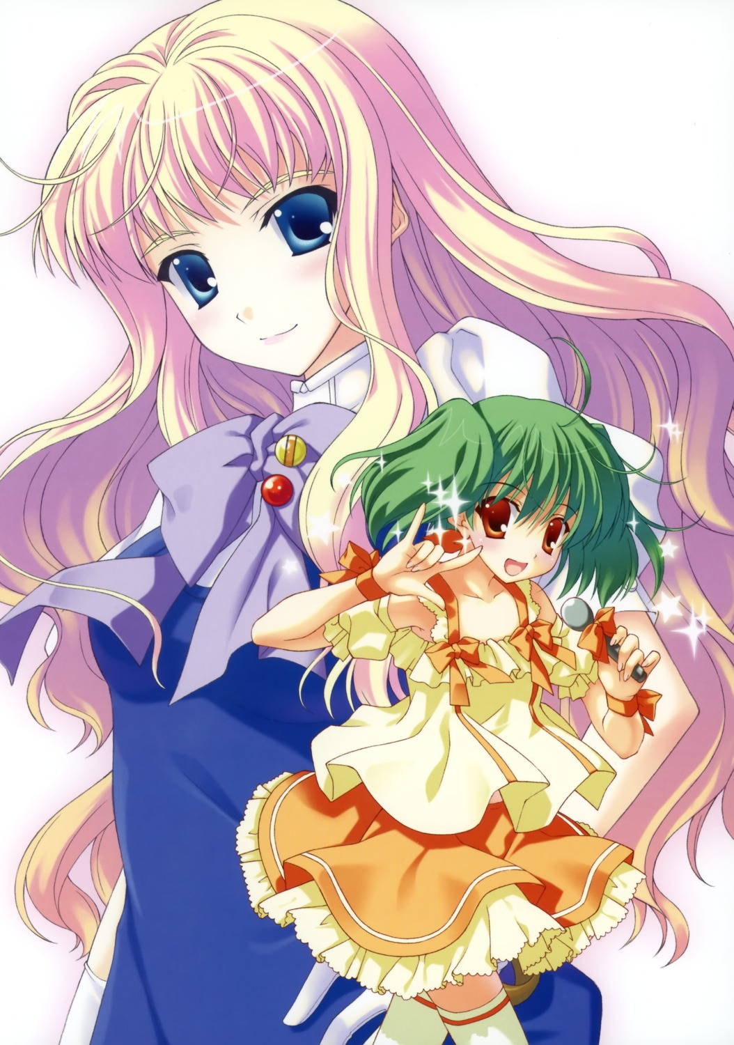 dress macross macross_frontier nanao_naru ranka_lee sheryl_nome thighhighs