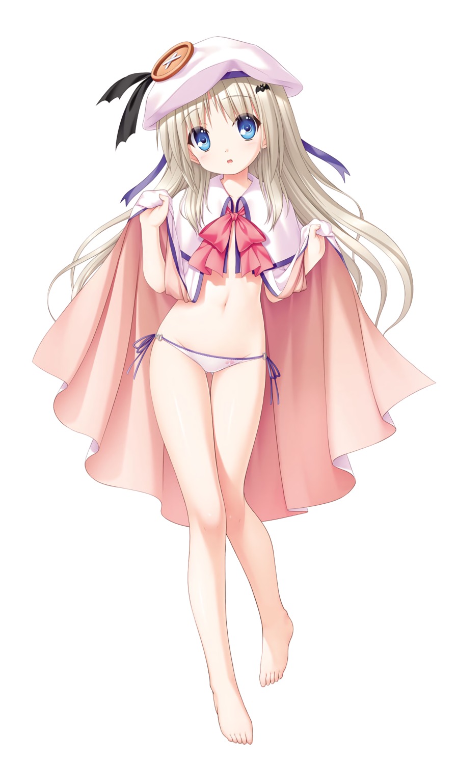 key kud_wafter little_busters! na-ga naked_cape noumi_kudryavka pantsu seifuku string_panties