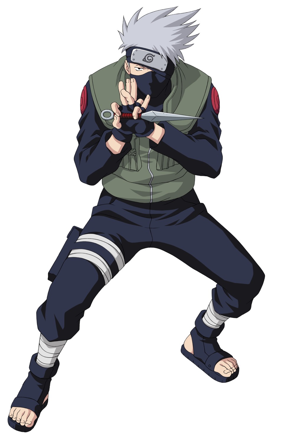 hatake_kakashi male naruto vector_trace