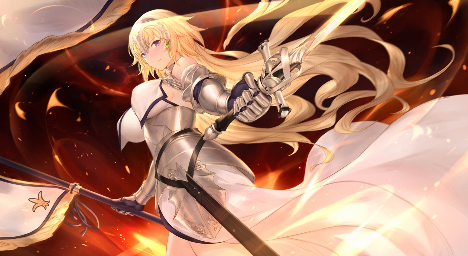 armor fate/grand_order jeanne_d'arc jeanne_d'arc_(fate) sword yijian_ma