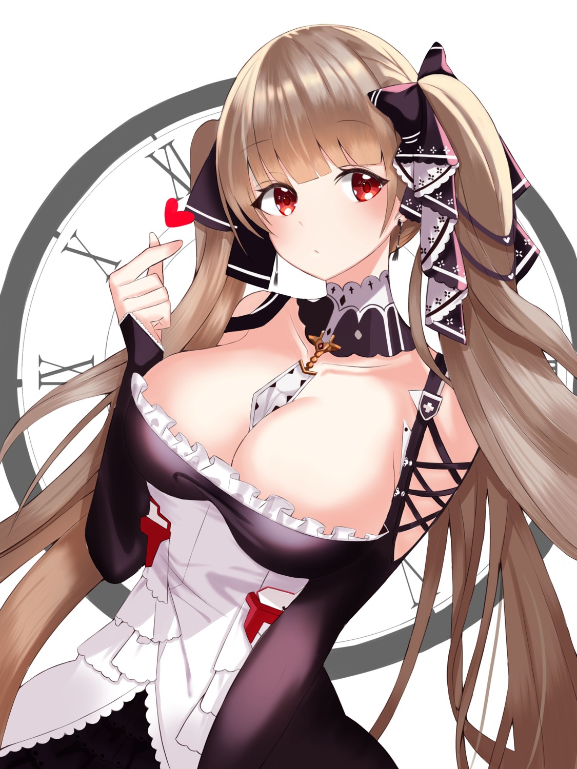 azur_lane cleavage formidable_(azur_lane) gothic_lolita lolita_fashion no_bra ondo_(shinm02)