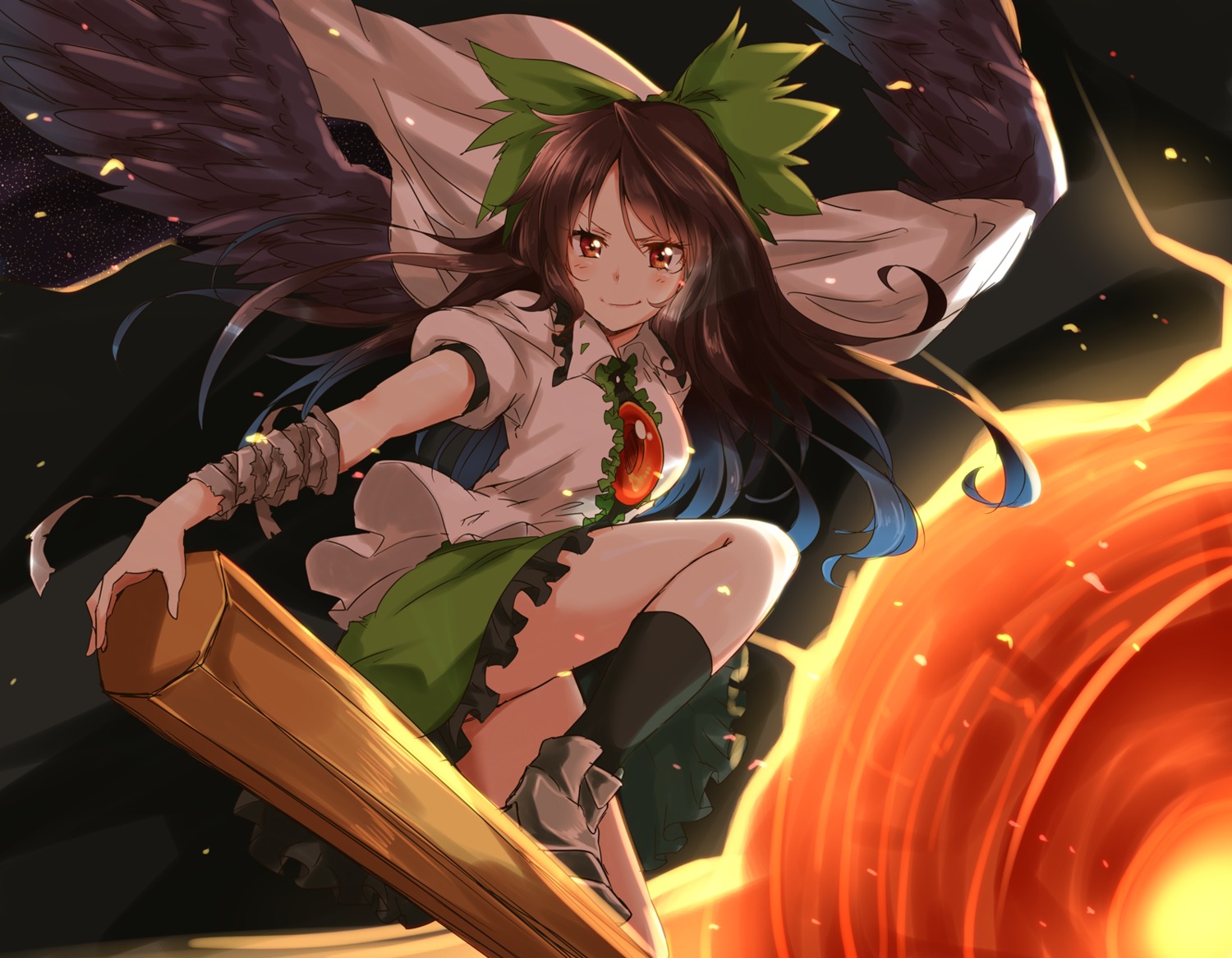 ksk_(kasokuiki) reiuji_utsuho touhou wings