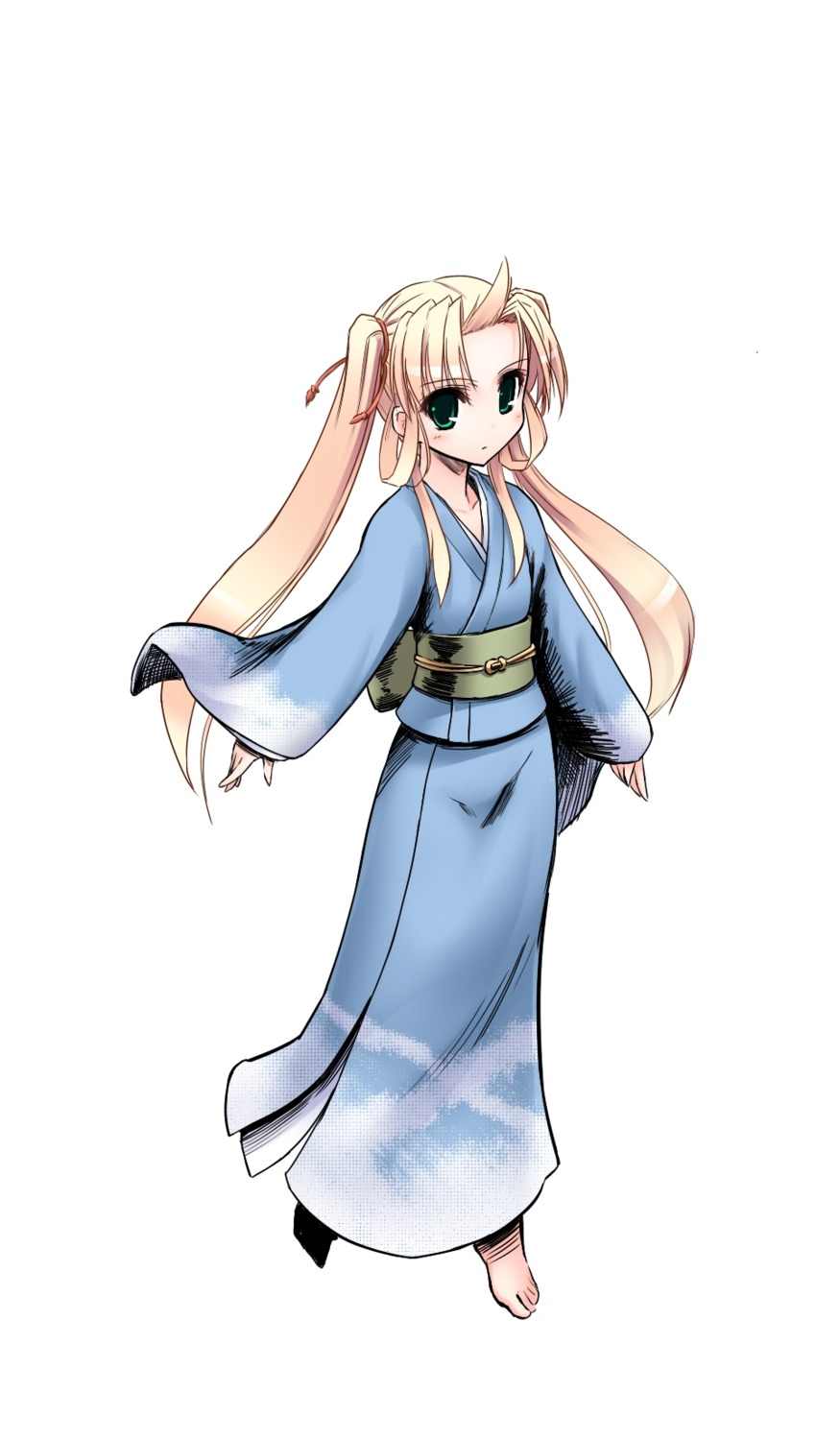 feet iinuma_toshinori musou_tourou nippon_ichi_software tomoe_(musou_tourou) yukata