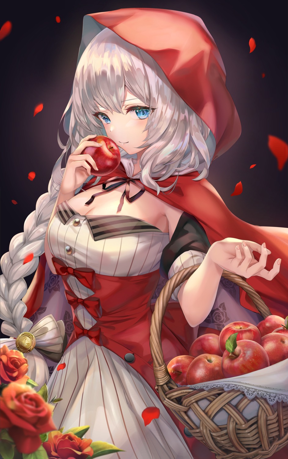 cleavage cosplay dress fate/grand_order little_red_riding_hood_(character) marie_antoinette_(fate/grand_order) torino_akua